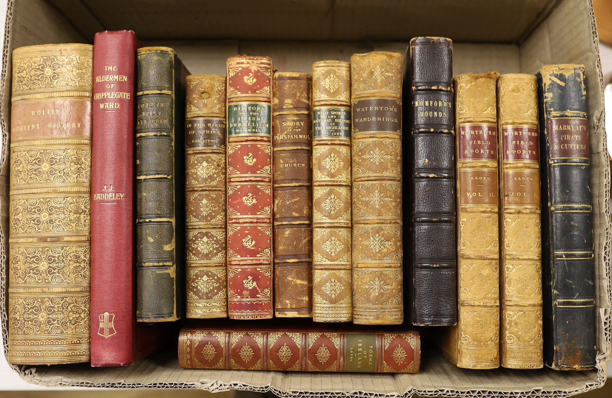 A group of various Leather bindings